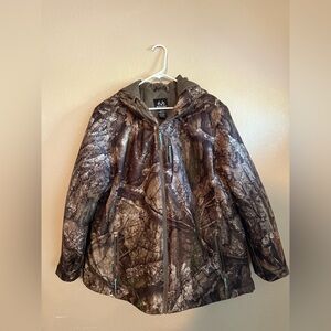 REALTREE Women’s Camo APX Hunting Zip Up Jacket With Hood 2XL